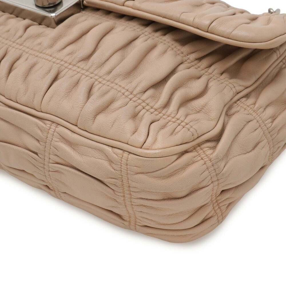 PRADA Cream Leather Shoulder Bag - Picture 4 of 9